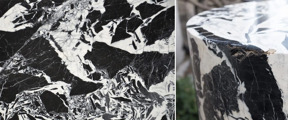 Grand Antique Black Marble Stone